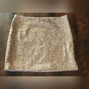 i jeans by Buffalo Sequin Gold Mini Skirt